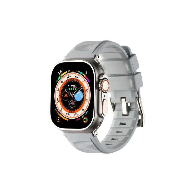 KVZUVUU Apple Compatibility Watch Band Silicone Material-11