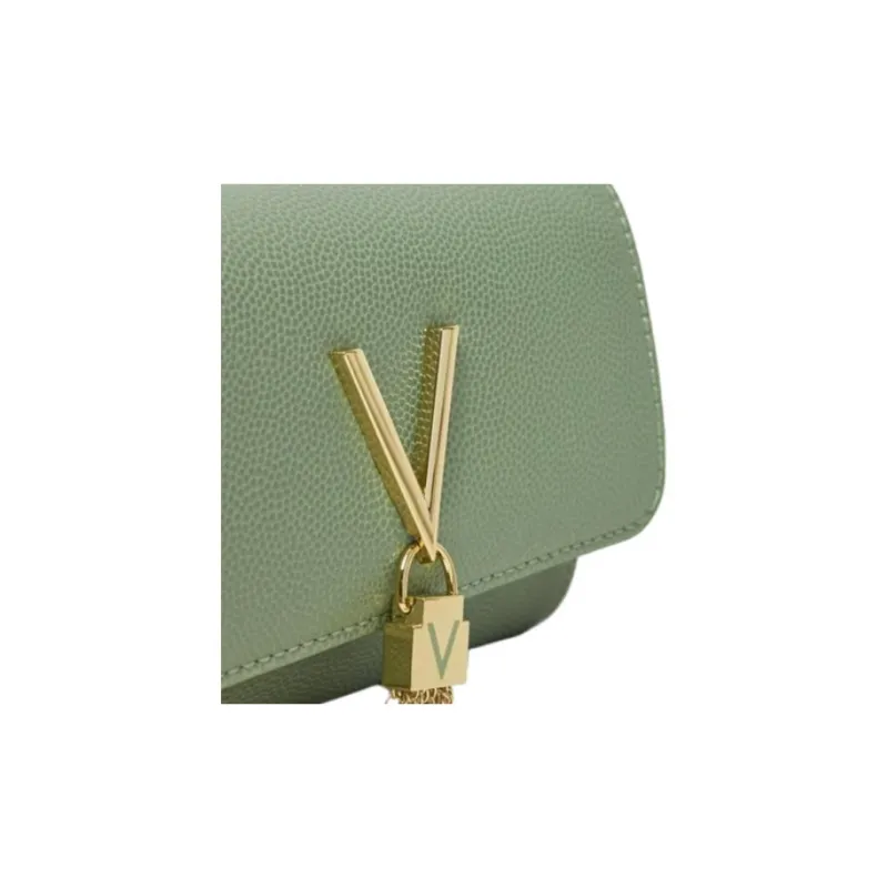 Valentino Faux Leather Crossbody Bag Trumpets Women's Green-4
