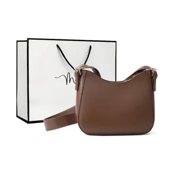 MILLIE'S Cow Leather Shoulder Bag, Crossbody Bag Regular Women's Coffee