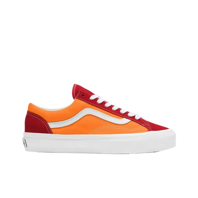 Vans Premium Old Skool Low Top Skateboard Shoes Unisex Orange-1