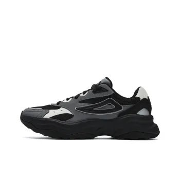 FILA Fashion Low Top Running Shoes Men's Black Gray