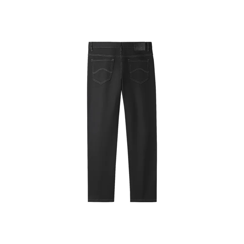 HLA Jeans Men Black Denim Solid Color 7F-1