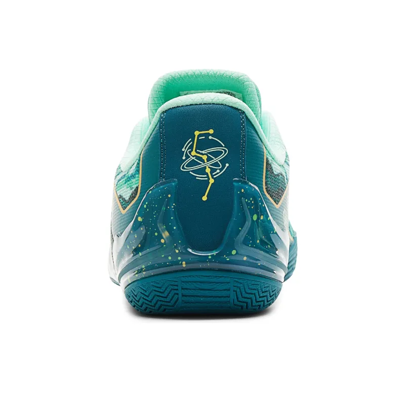 PEAK Wushuang Cushioning, Slip Resistant, And Abrasion Resistant Low Top Basketball Shoes Men's Agate Green-4