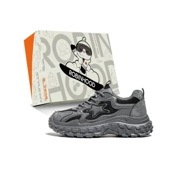 ROBINHOOD Cushioning, Slip Resistant, Abrasion Resistant, Coverage, Support Low Top Chunky Sneakers Men's
