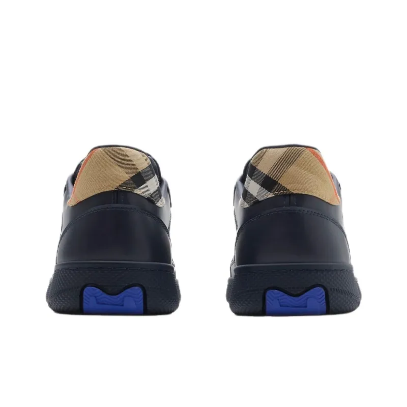 Burberry Terrace Low Top Skateboard Shoes Men's Dark Blue-3