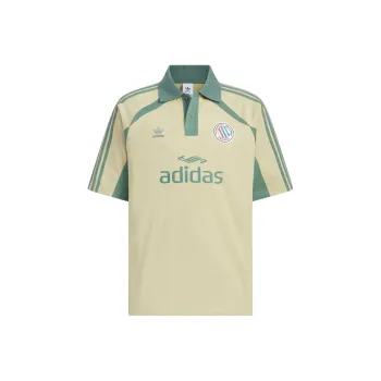 Adidas Originals 3 Stripes SHORT SLEEVE POLO Shirt Men's Grassland Brown