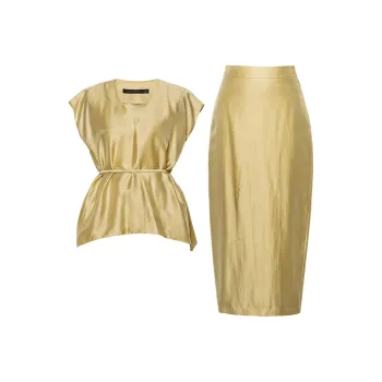 ROEYSHOUSE Two Piece Skirt Sets Women's