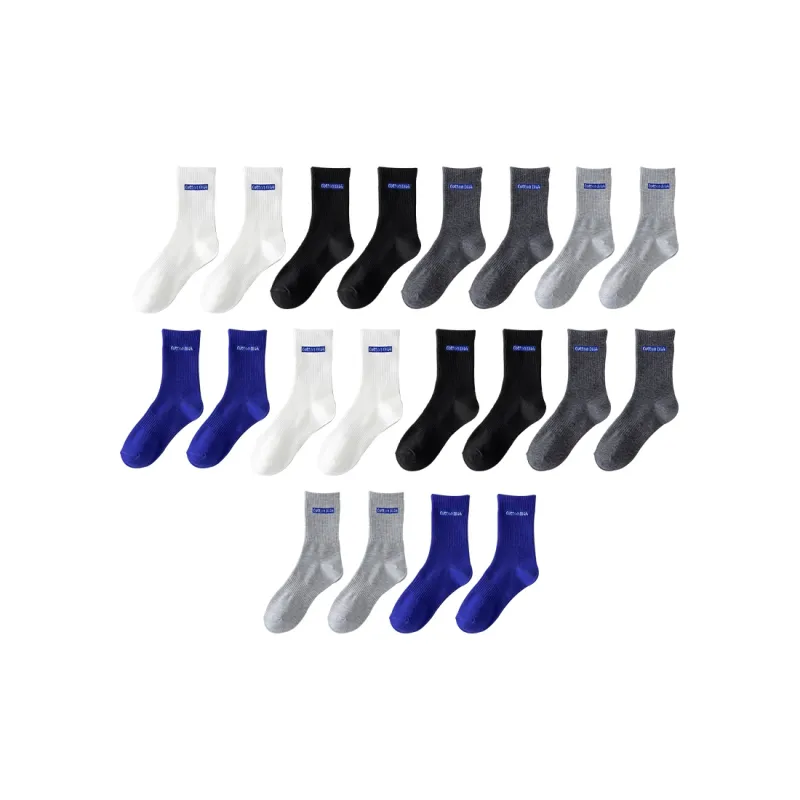 Cotton Gene Mid Calf Socks Men's Combo Set-10