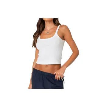 Edikted Tank Tops Women's White