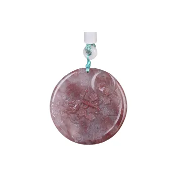 HUWEI Golden Silk Jade Necklaces Unisex