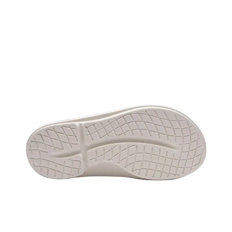 OOFOS Abrasion Resistant Flip Flops Unisex Ecru-5
