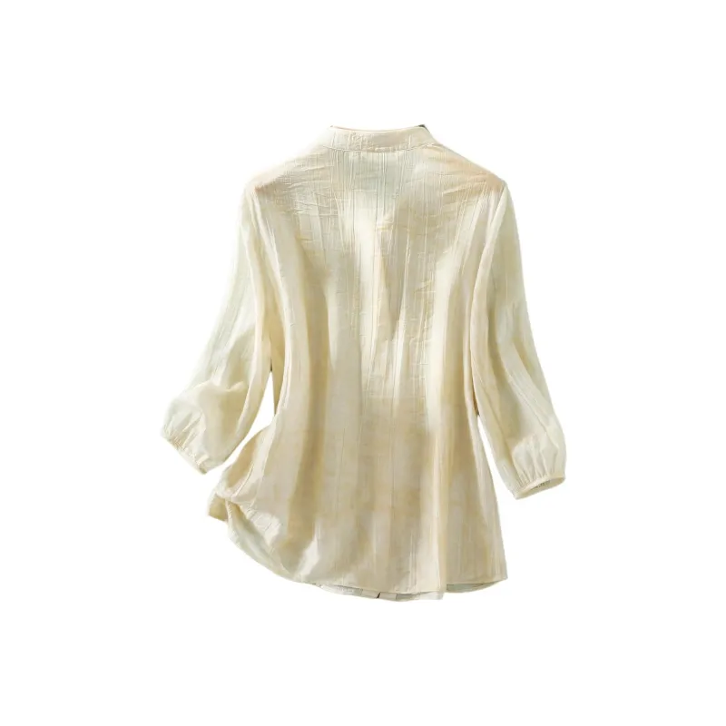 IHIMI Shirts Women's Blended Yellow-1