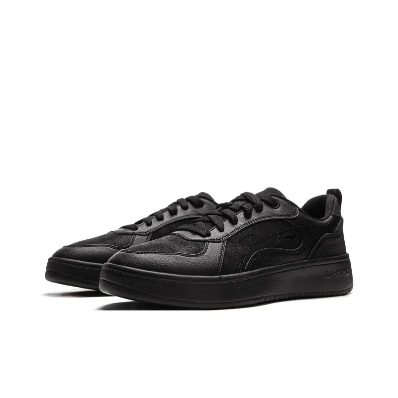 LiNing Spike Years Anti Slip Wear Resistant Low Top Skateboard Shoes Men's Black-2
