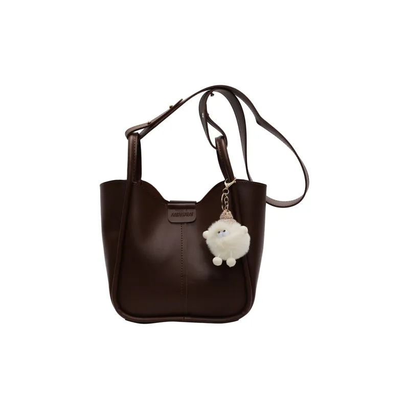 TOUTSEUL YOLO PU Shoulder Bag Women's Black/Khaki/Ecru/Coffee-18