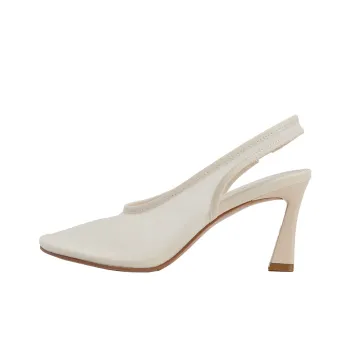 URBAN REVIVO Slim Heel High Heels Women's Ecru