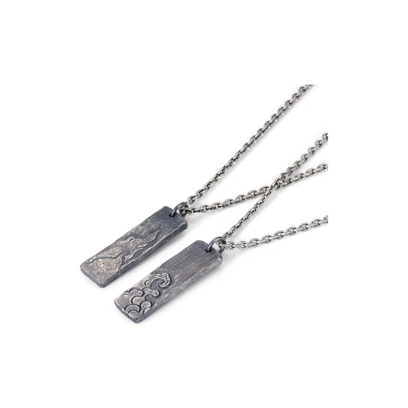 DH7 999 Fine Silver Sterling Silver Necklaces Unisex-5