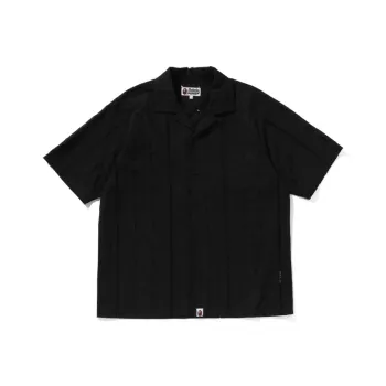 A BATHING APE Embroidery Open Collar S/S Shirt