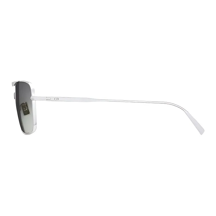 DIOR Subject To Official Website Irregular Shape Sunglasses Men's Silver-2