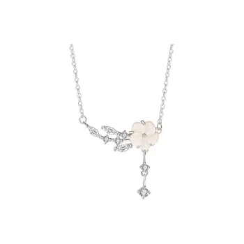Long Fu S925 Silver Necklaces Women's