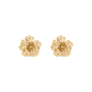 DIOR Resin, Metal Earrings Unisex Gold