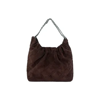 TORY BURCH Suede Shoulder Bag, Crossbody Bag, Handbag Mini Women's Liquorice