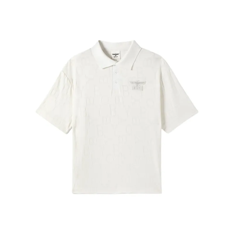 Boy London Polo Shirt Unisex Ecru-0