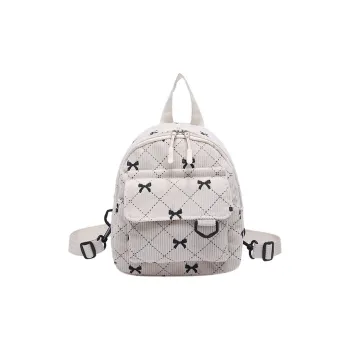 Yalu Nylon Backpack Regular Women's White/Pink/Brown/Gray/Blue