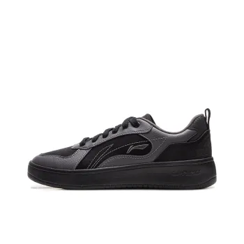 LiNing Spike Years Anti Slip Wear Resistant Low Top Skateboard Shoes Men's Black Gray