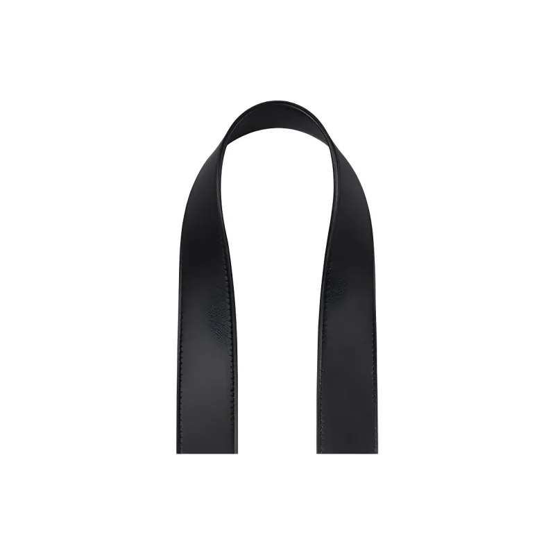 CELINE Smooth Cow Leather Long Shoulder Strap Bag Straps Unisex Black-3