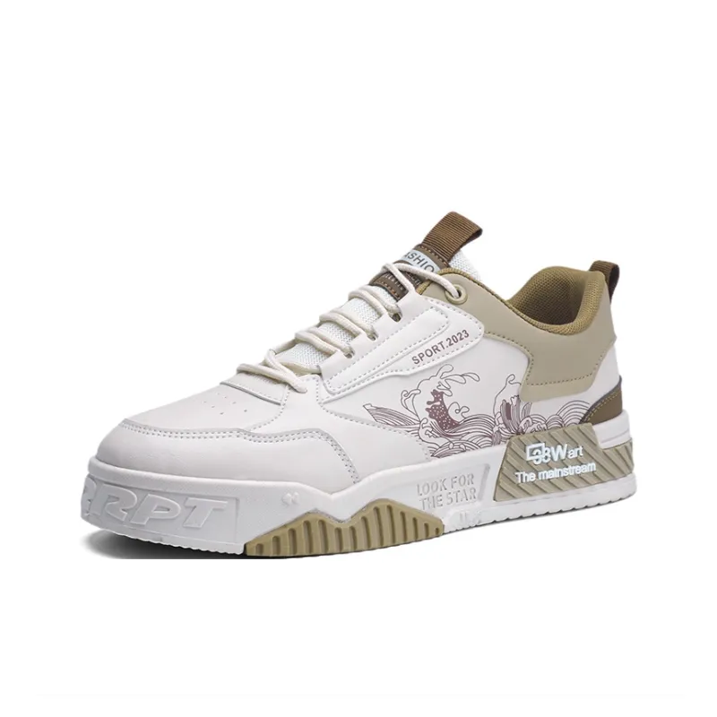 LONGDUIZHANG Slip Resistant Cushioning Abrasion Resistant Breathable Low Top Skateboard Shoes Unisex-1
