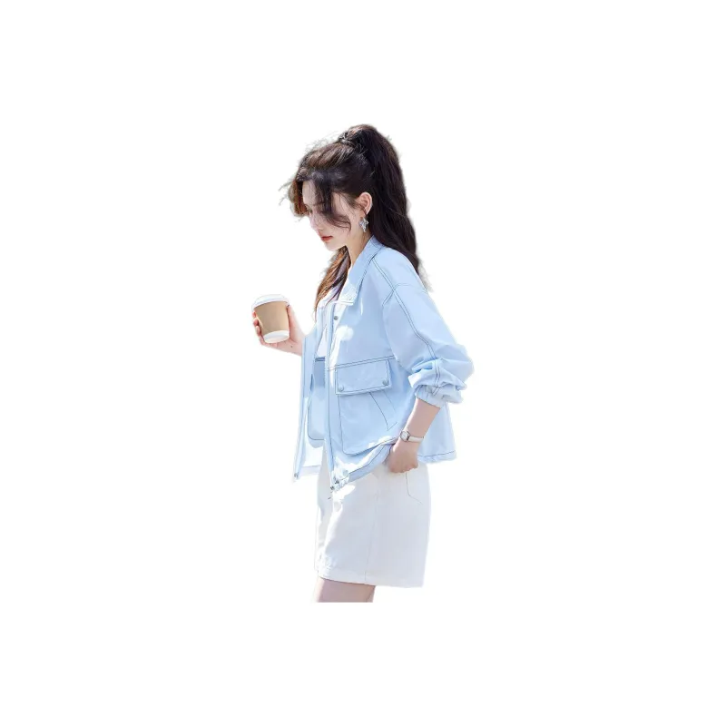 TERRE BLEUE Cropped Coat Women's-6