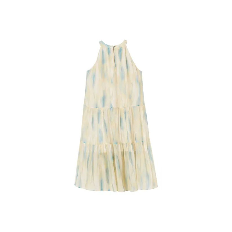 XIANGYING Sleeveless Dress Women's Yellow-1
