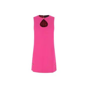 VERSACE Cut Out Sleeveless Dress