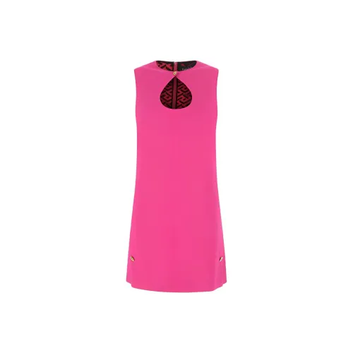 VERSACE Cut Out Sleeveless Dress