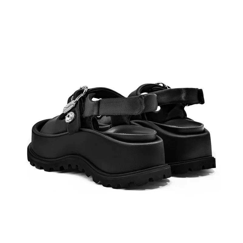 KMD Beach Sandals Women's Black-3