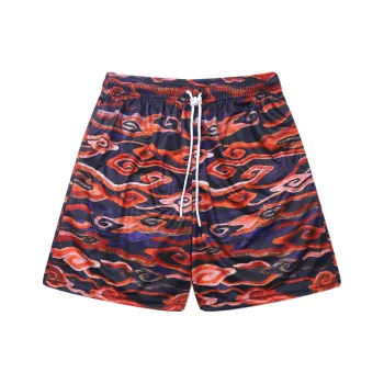 XDFM Casual Shorts Unisex 8020 Black Red