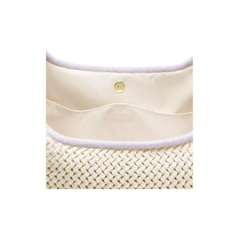 Lululemon Polyester One Shoulder Handbag Regular Women's Light Ivory White Lavender Frost-2