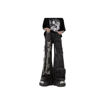 VIPGOOSE Jeans Unisex Black