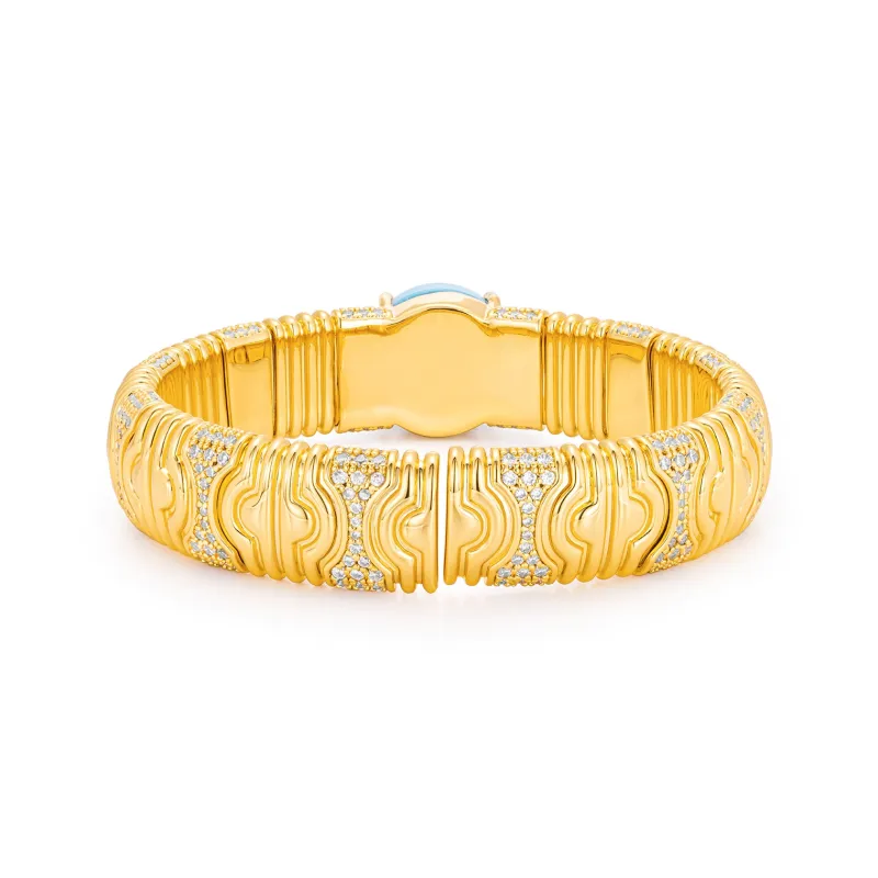 GAONAS Synthetic Cubic Zirconia Bangles Women's-2