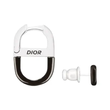 DIOR Brass Earrings Men's Silver