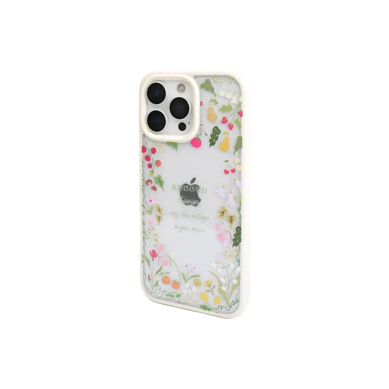 Sopi Acrylic Material Fruiting Garden Edge Phone Cases Compatible With IPhone 16/15 Pro Max/Apple 13/14 Pro/Max-2