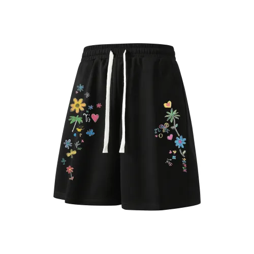 7 Women's Go Lora Denim Wide Leg Pants Floral Print