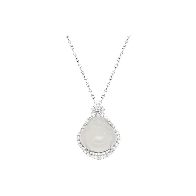 Emerald Chalcedony Necklaces Women's-0