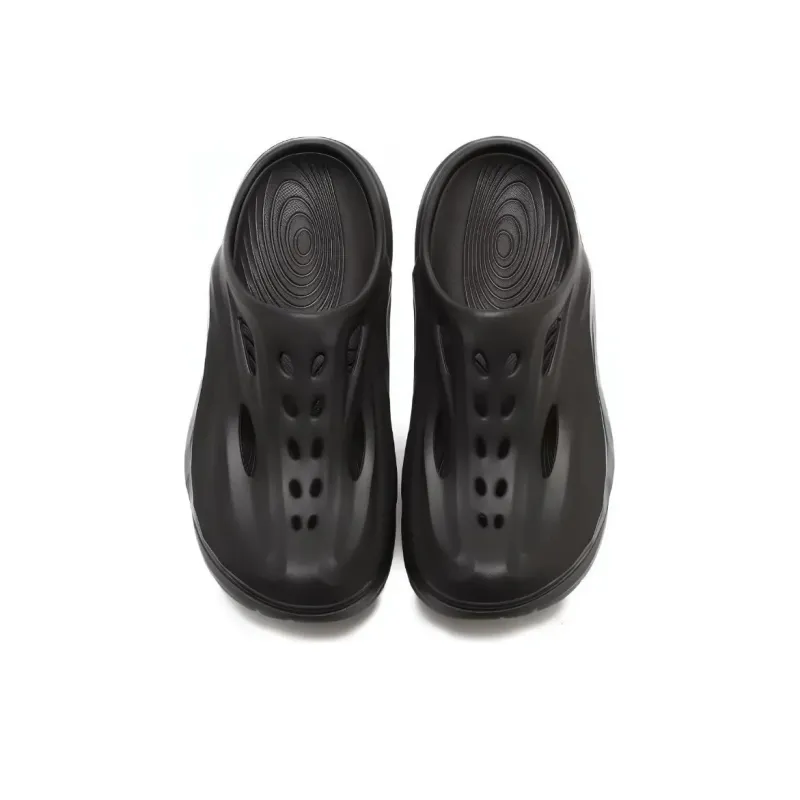 HOKA ONE ONE ORA Recovery Mule Odor Resistant Slip Resistant Closed Toe Slippers Unisex Black-1
