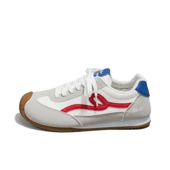 Warrior Non slip Lightweight Low Top Casual Shoes Women's Gray Blue Red