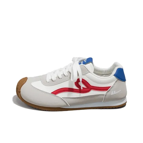 Warrior Non slip Lightweight Low Top Casual Shoes Women's Gray Blue Red