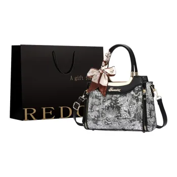 REDOO PU Handbag Regular Women's Black/Red/Gray/Pink/Earth Yellow