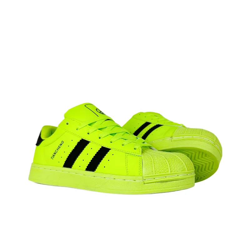 Rongchuan Low Top Skateboard Shoes Unisex Neon Green-3