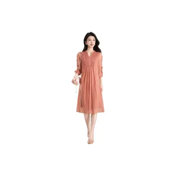 Mylan Summer Long Sleeved Dress Loose Fit Women's