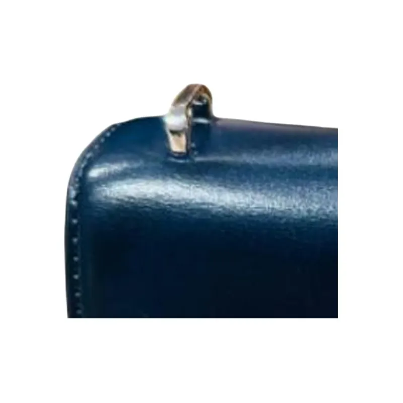 TORY BURCH Eleanor Cow Leather Handbag, Shoulder Bag Trumpets Women's Marine Blue-2